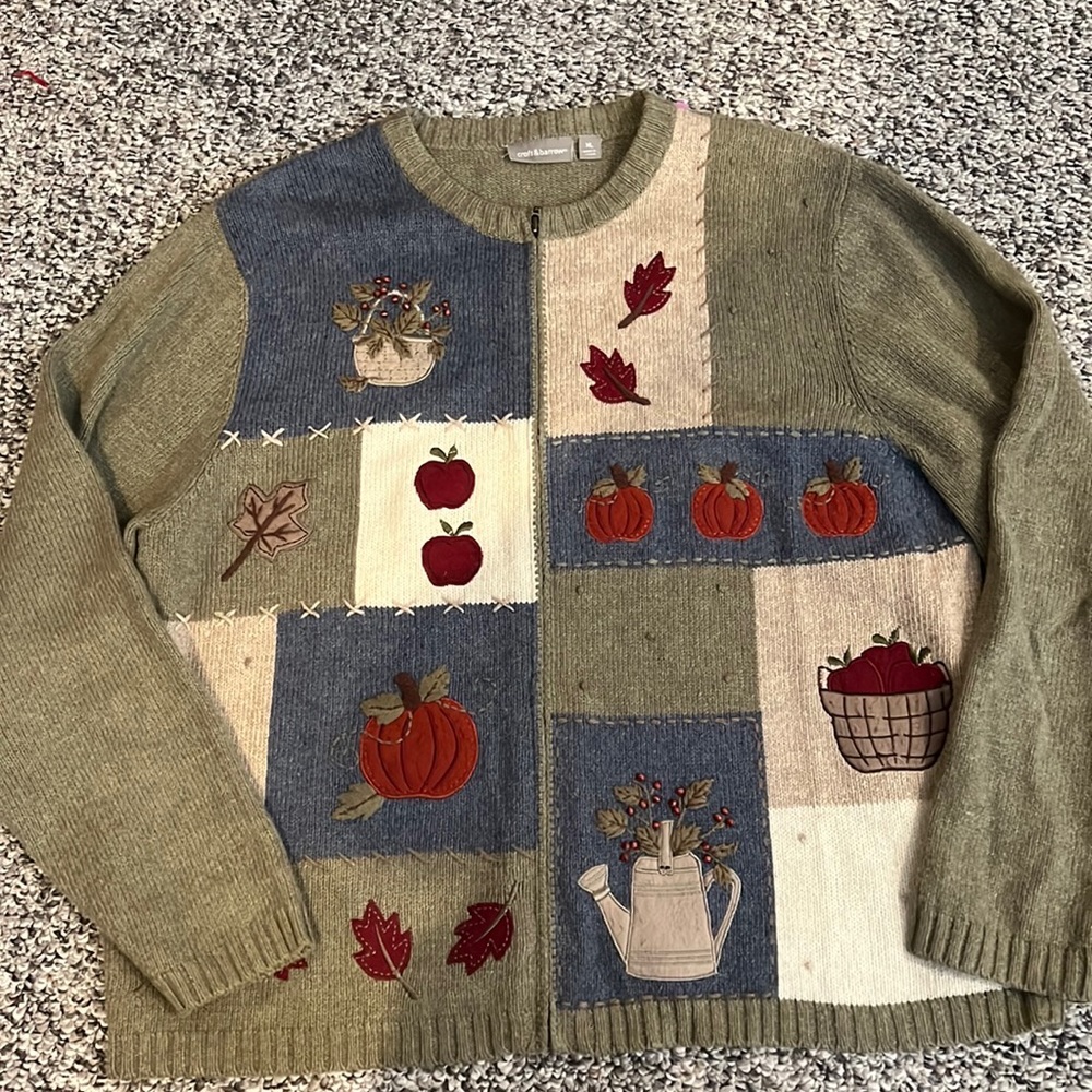 Fall Cardigan Sweater Size XL